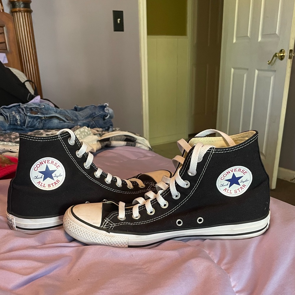 black high top converse